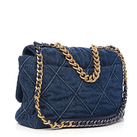 chanel maxi 19 flap denim|chanel flap bags colors.